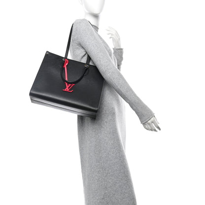 Louis Vuitton Epi Onthego MM Black 2 of 9