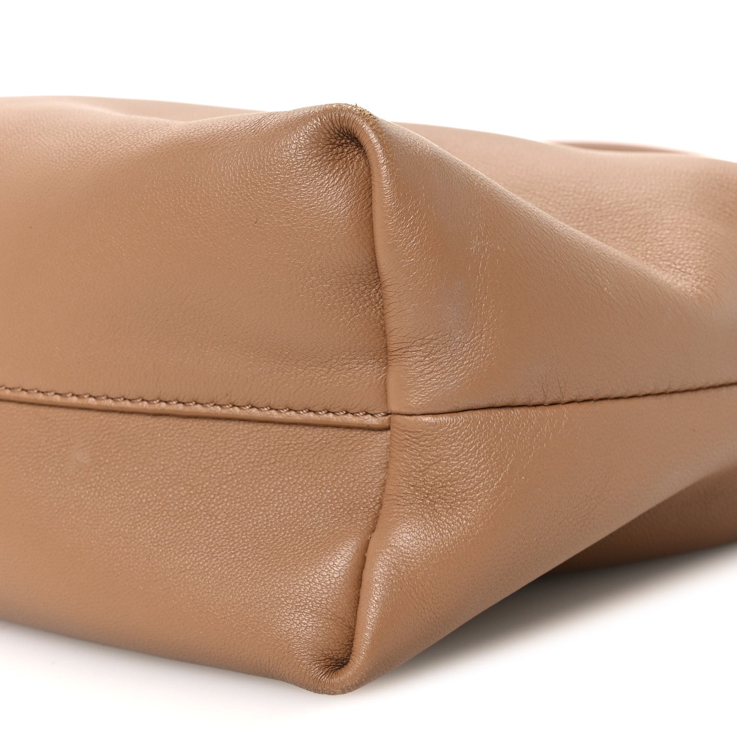 Loewe Mellow Nappa Donut Medium Chain Flamenco Knot Clutch Mocha 10 of 10