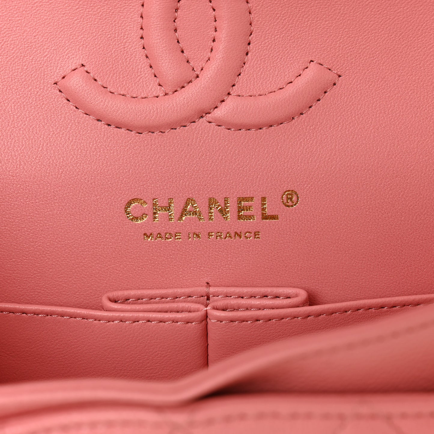 Caviar Quilted Small Double Flap Light Pink