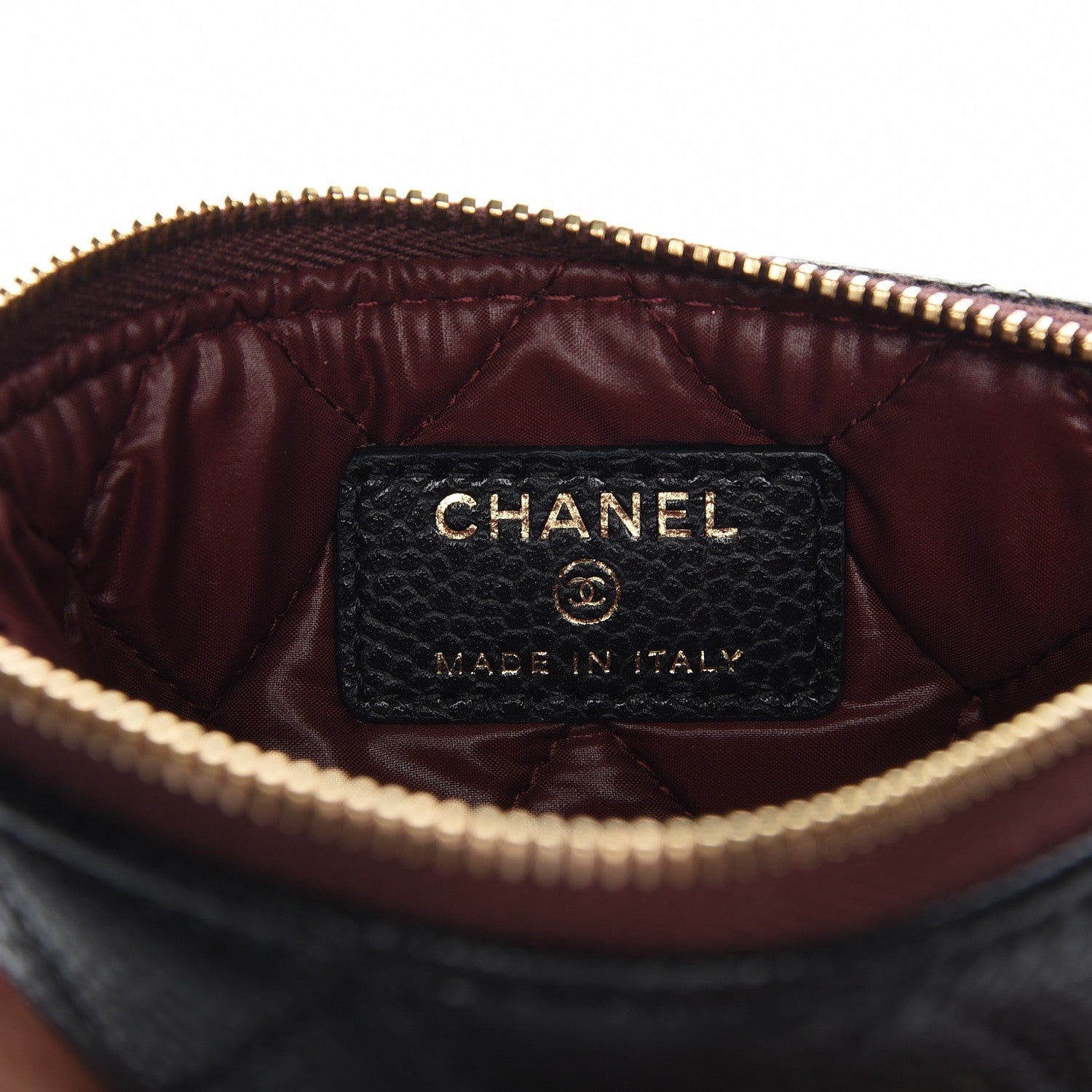 Chanel Caviar Quilted Small Cosmetic Case Black 6 of 8