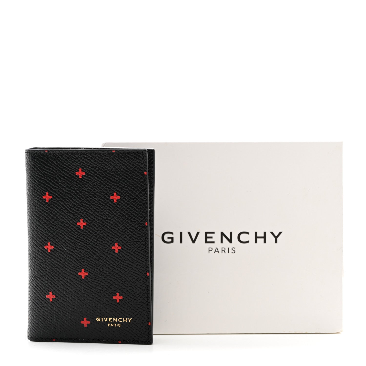 Givenchy Calfskin Cross Folding Card Holder Black 8 of 8