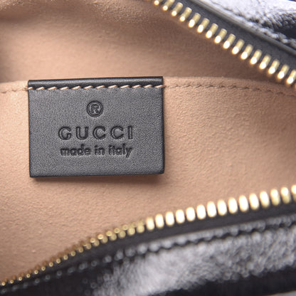 Gucci Suede Patent Web Mini Ophidia Shoulder Bag Black 6 of 10