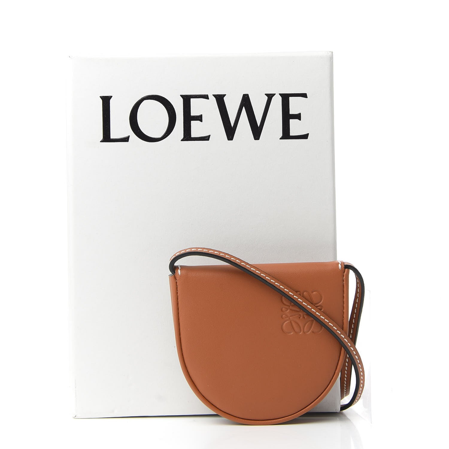 Loewe Soft Calfskin Mini Heel Pouch Tan 10 of 10