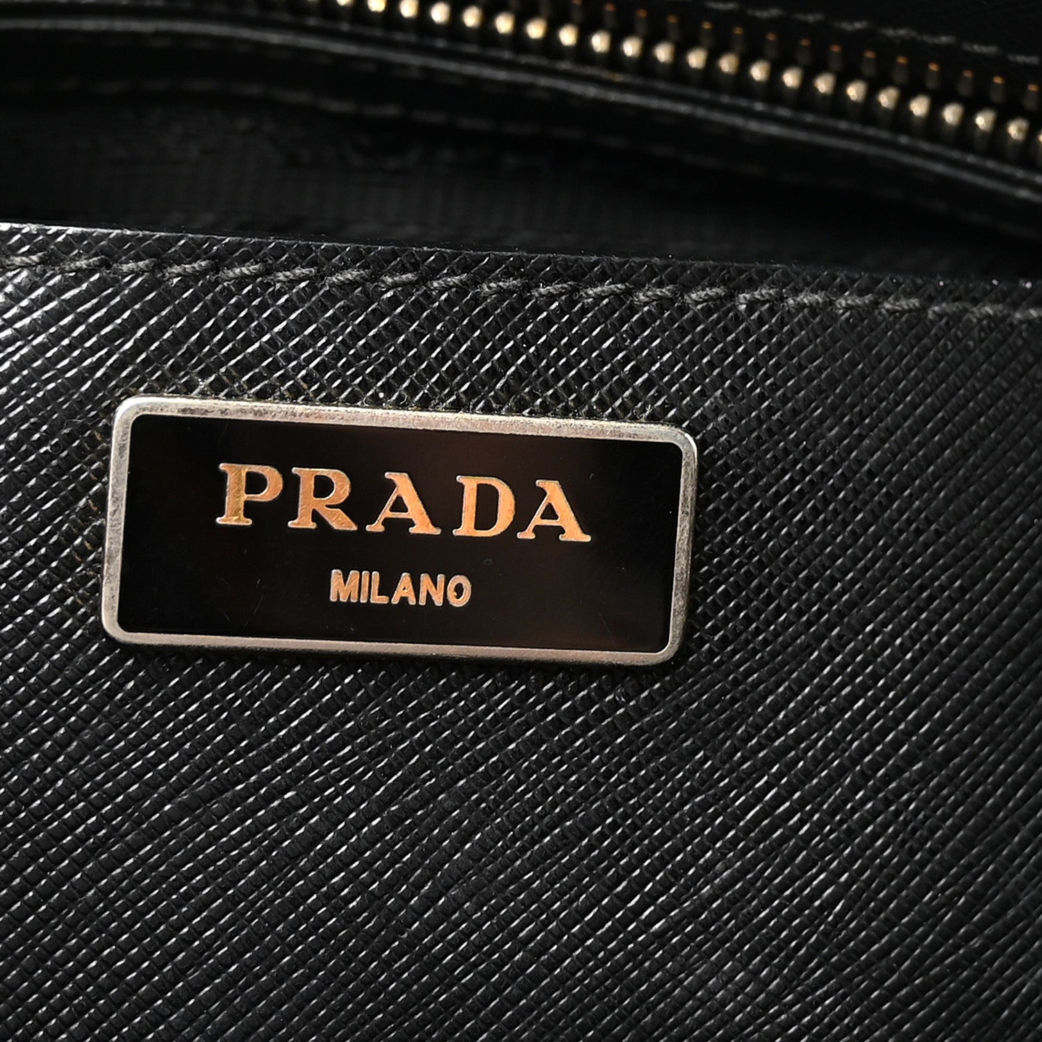 Prada Saffiano Large Galleria Double Zip Tote Black 6 of 9