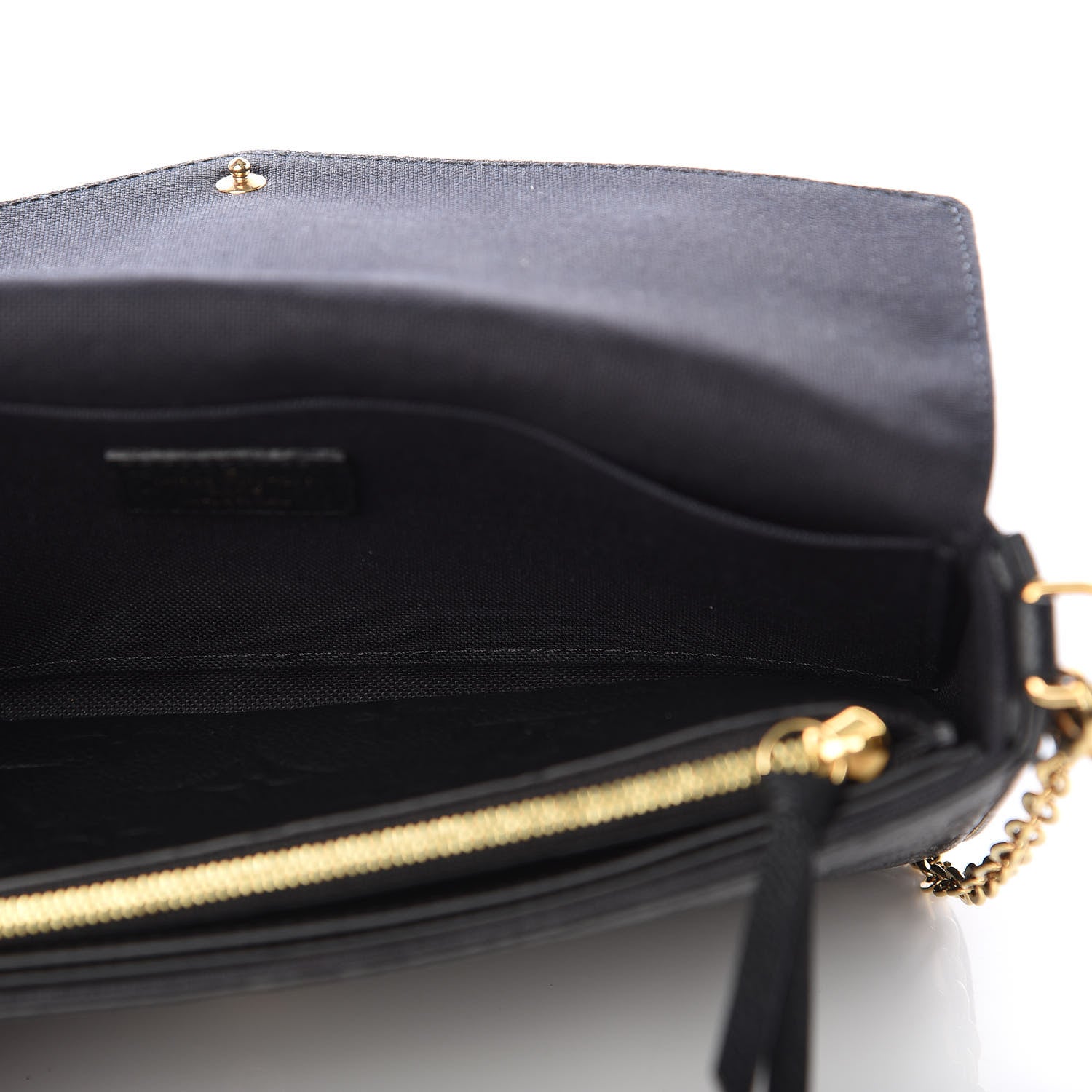 Louis Vuitton Empreinte Pochette Felicie Chain Wallet Black 5 of 11