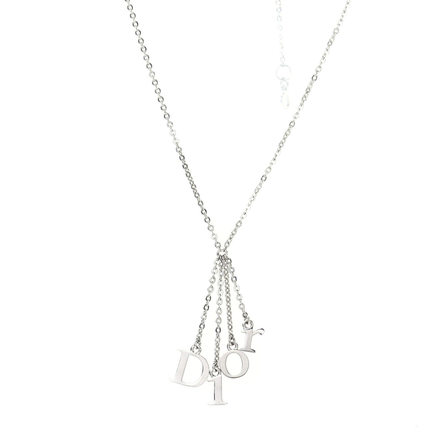 Metal Logo Necklace Silver
