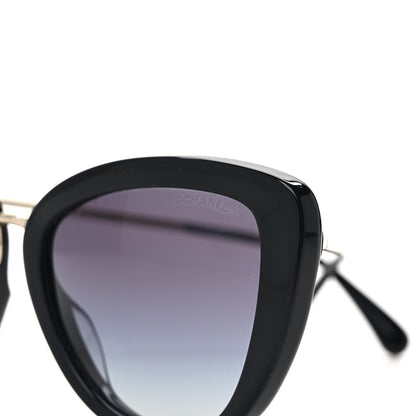 Chanel Polarized Cat Eye Sunglasses 5399-A Black 5 of 8