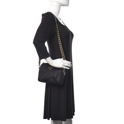 Prada Tessuto Nylon Shoulder Bag Black 2 of 9