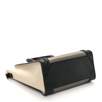 Celine Smooth Drummed Calfskin Nano Tri-Color Luggage Khaki 4 of 13