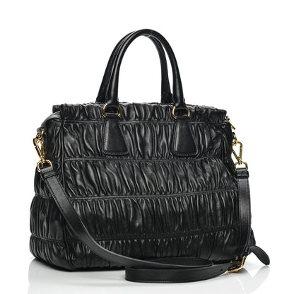 Prada Nappa Gaufre Tote Nero Black 3 of 9