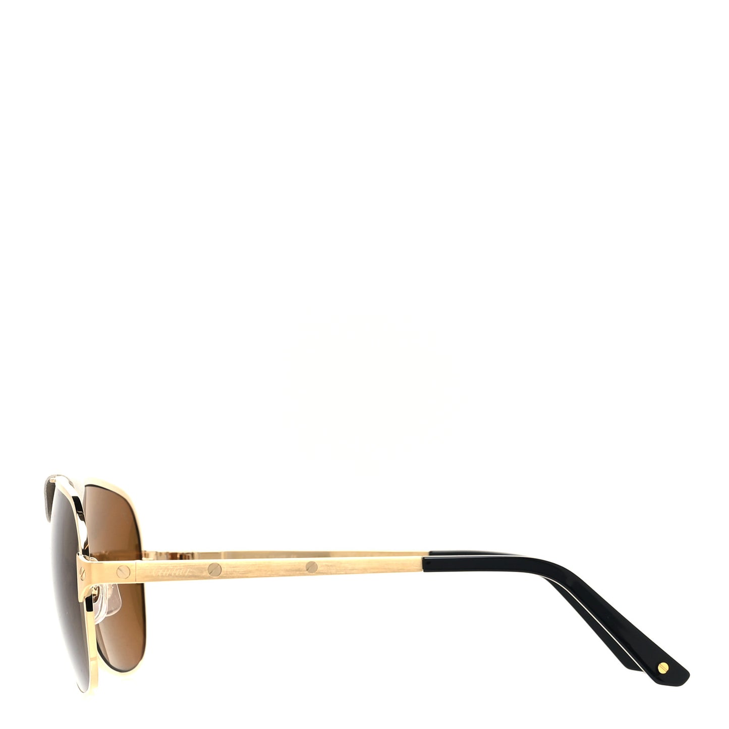 Santos de Cartier 135 Aviator Sunglasses Gold