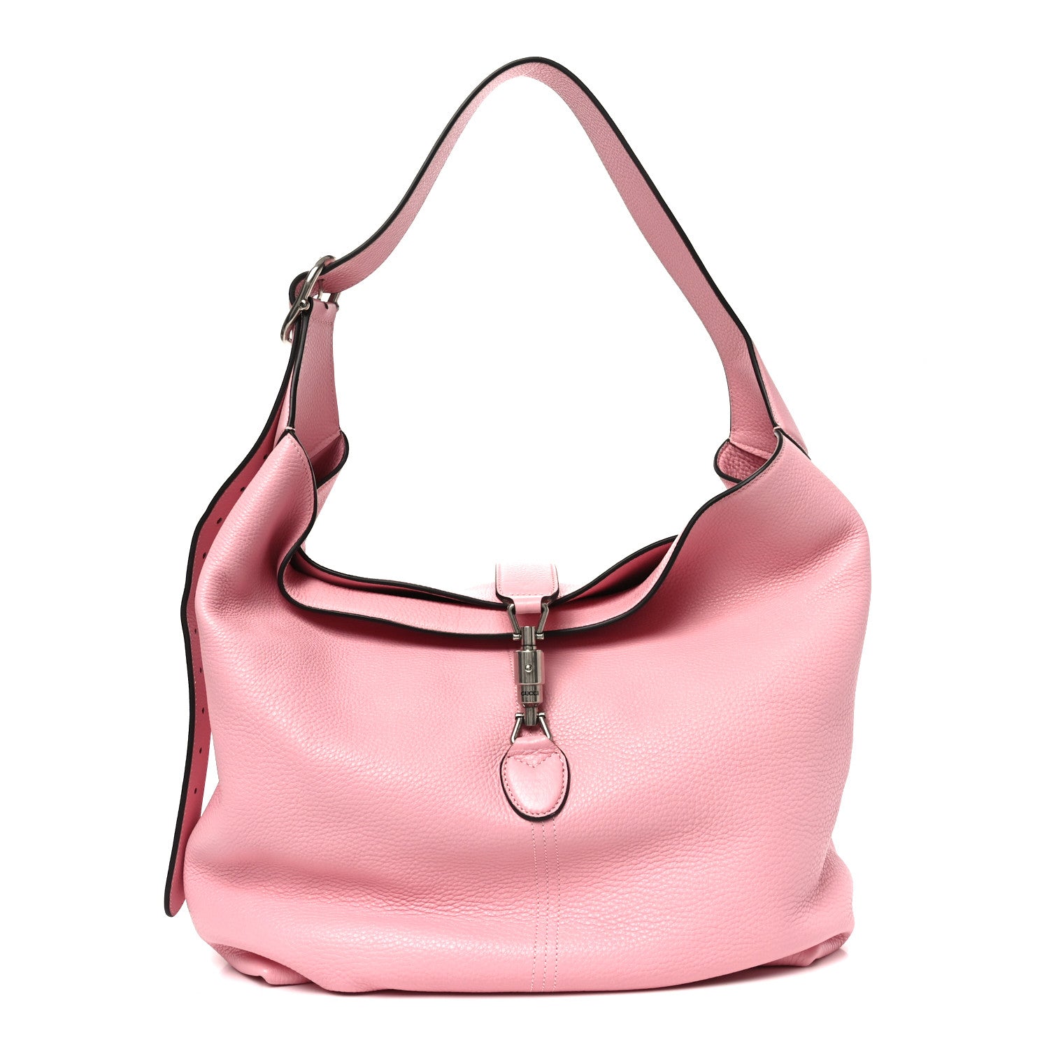 Gucci Amour Grane Calfskin Medium Jackie 1961 Crossbody Bag Sugar Pink 1 of 11