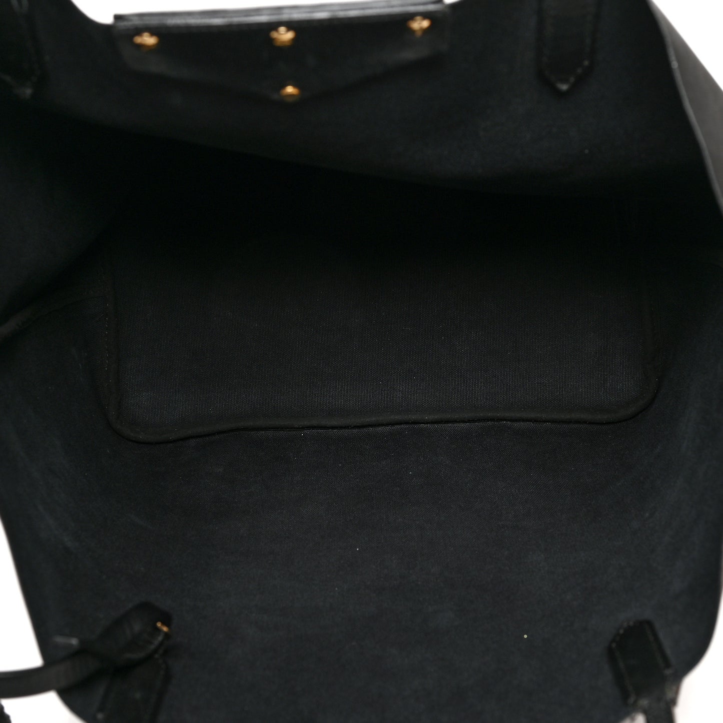 Textured Coated Canvas Rottweiler Antigona Tote Black