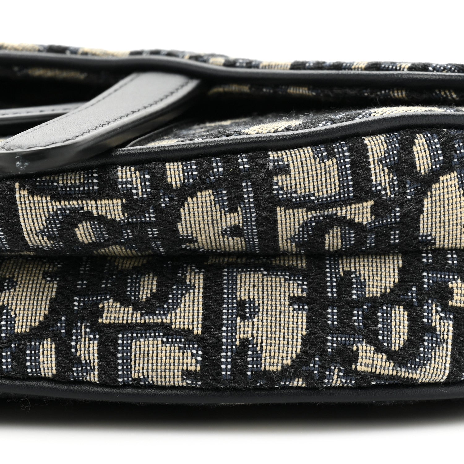 Christian Dior Oblique Mini Saddle Bag Blue 8 of 9