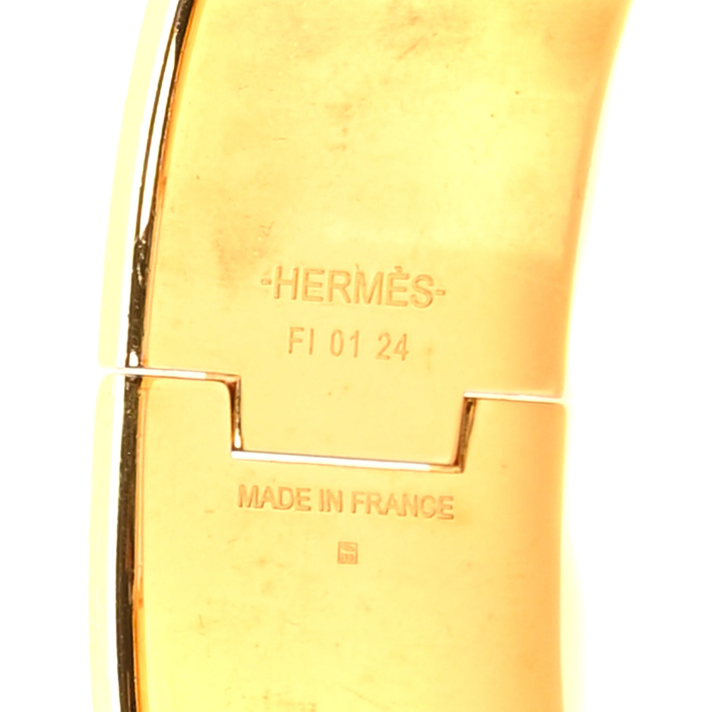 Enamel Wide Clic Clac H Bracelet PM Black