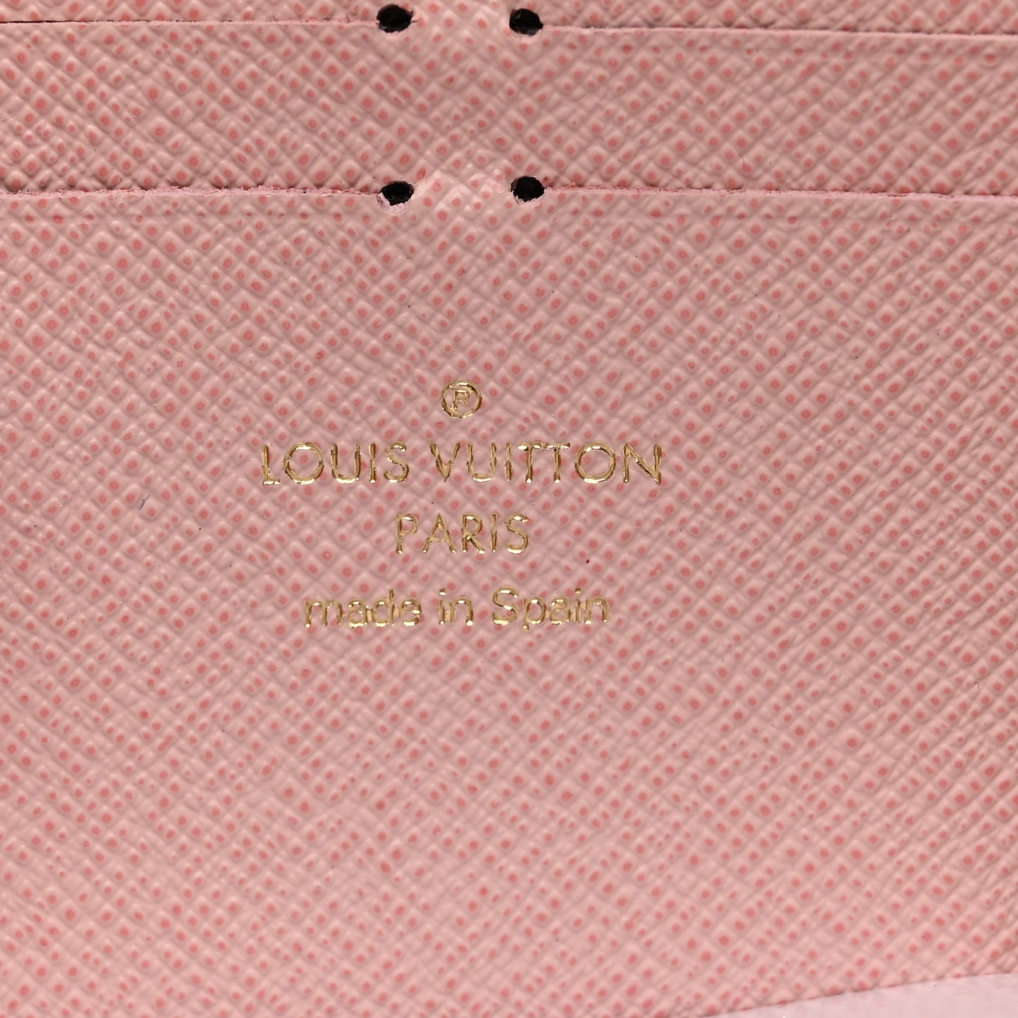 Damier Azur Clemence Wallet Rose Ballerine