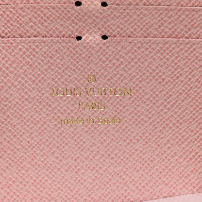 Louis Vuitton Damier Azur Clemence Wallet Rose Ballerine 6 of 7