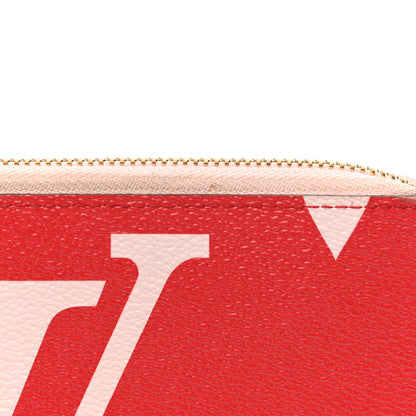Louis Vuitton Monogram Giant Zippy Wallet Rouge Rose 9 of 12