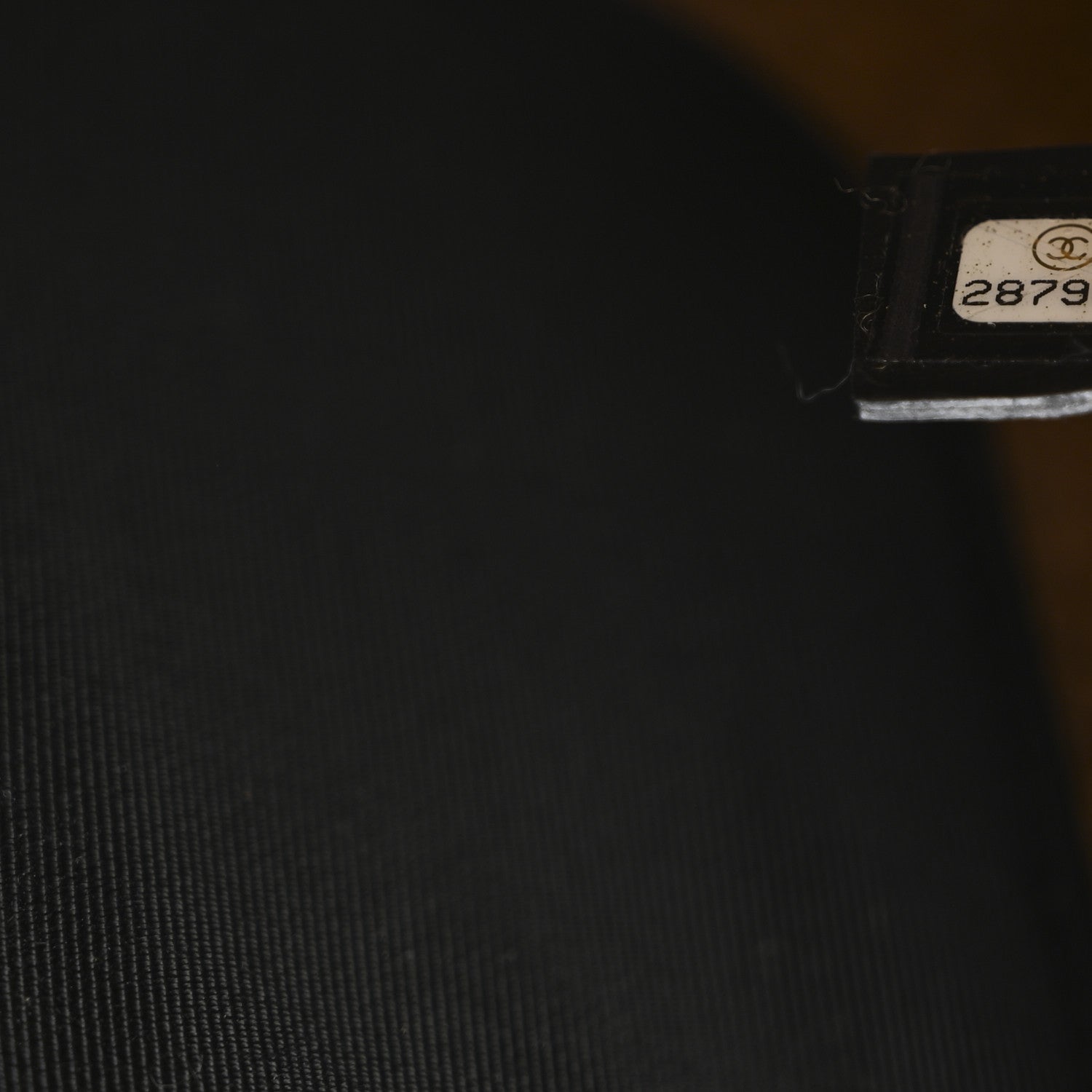 Chanel Shiny Crumpled Sheepskin Shearling CC Mania Zip Pouch Black Beige 7 of 8