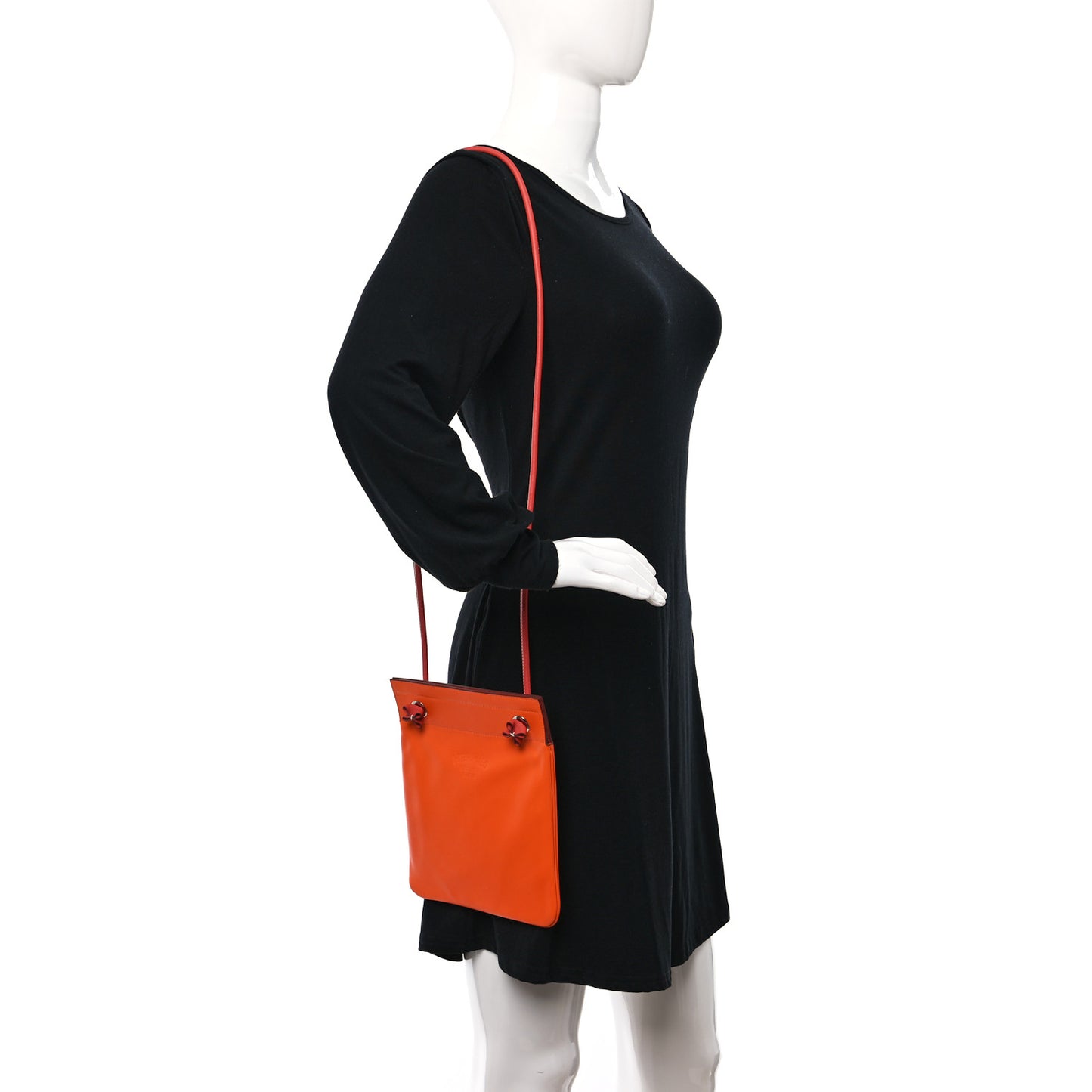 Milo Lambskin Swift Mini Aline Orange Poppy Terre Battue