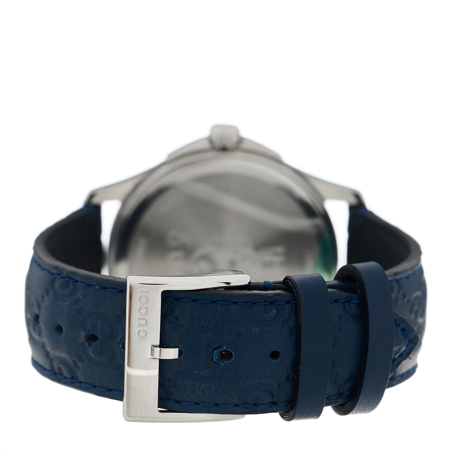 Gucci Stainless Steel Calfskin 38mm G-Timeless Quartz Watch Blue 3 of 5
