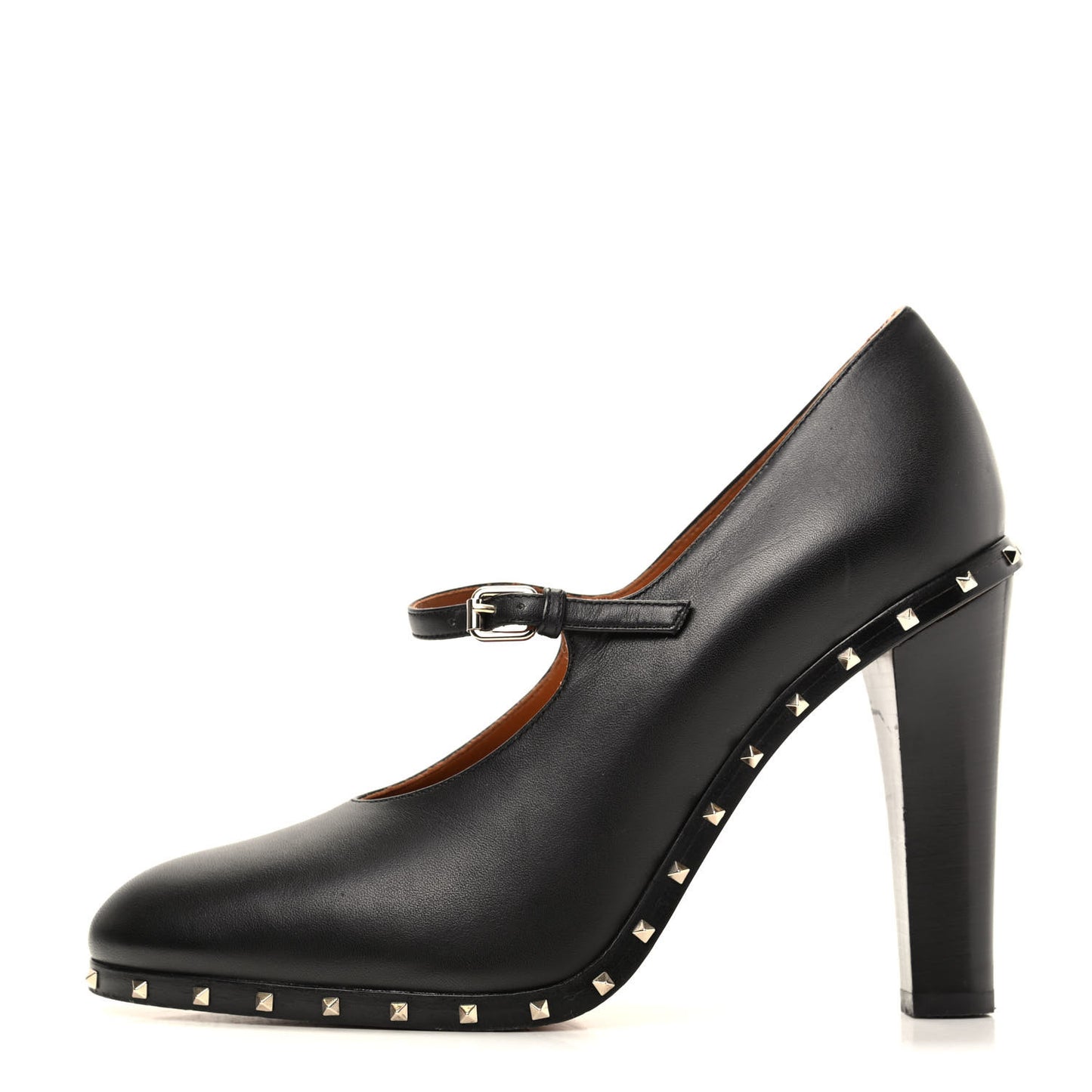 Calfskin Soul Rockstud Mary Jane 110mm Pumps 36 Black