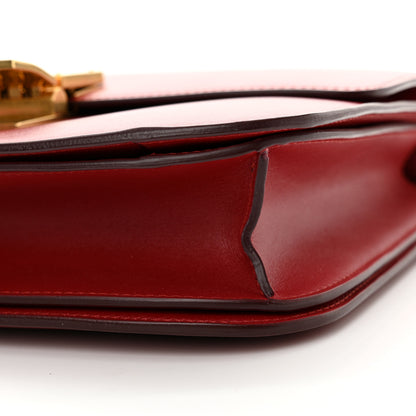 Celine Box Calfskin Medium Classic Box Flap Bag Red 10 of 13
