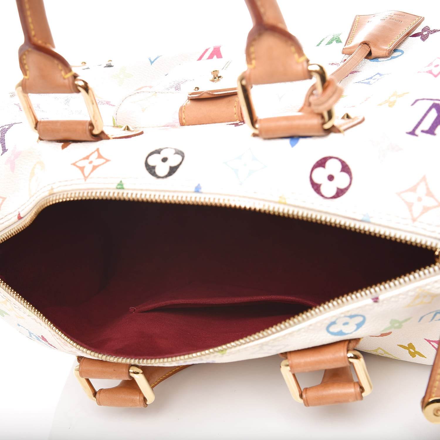 Louis Vuitton Monogram Multicolor Speedy 30 White 5 of 14