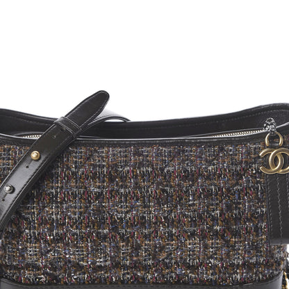 Chanel Tweed Calfskin Medium Gabrielle Hobo Brown 11 of 11