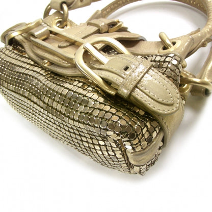 Jimmy Choo Lame Chainmail Mini Tulita Gold 6 of 9