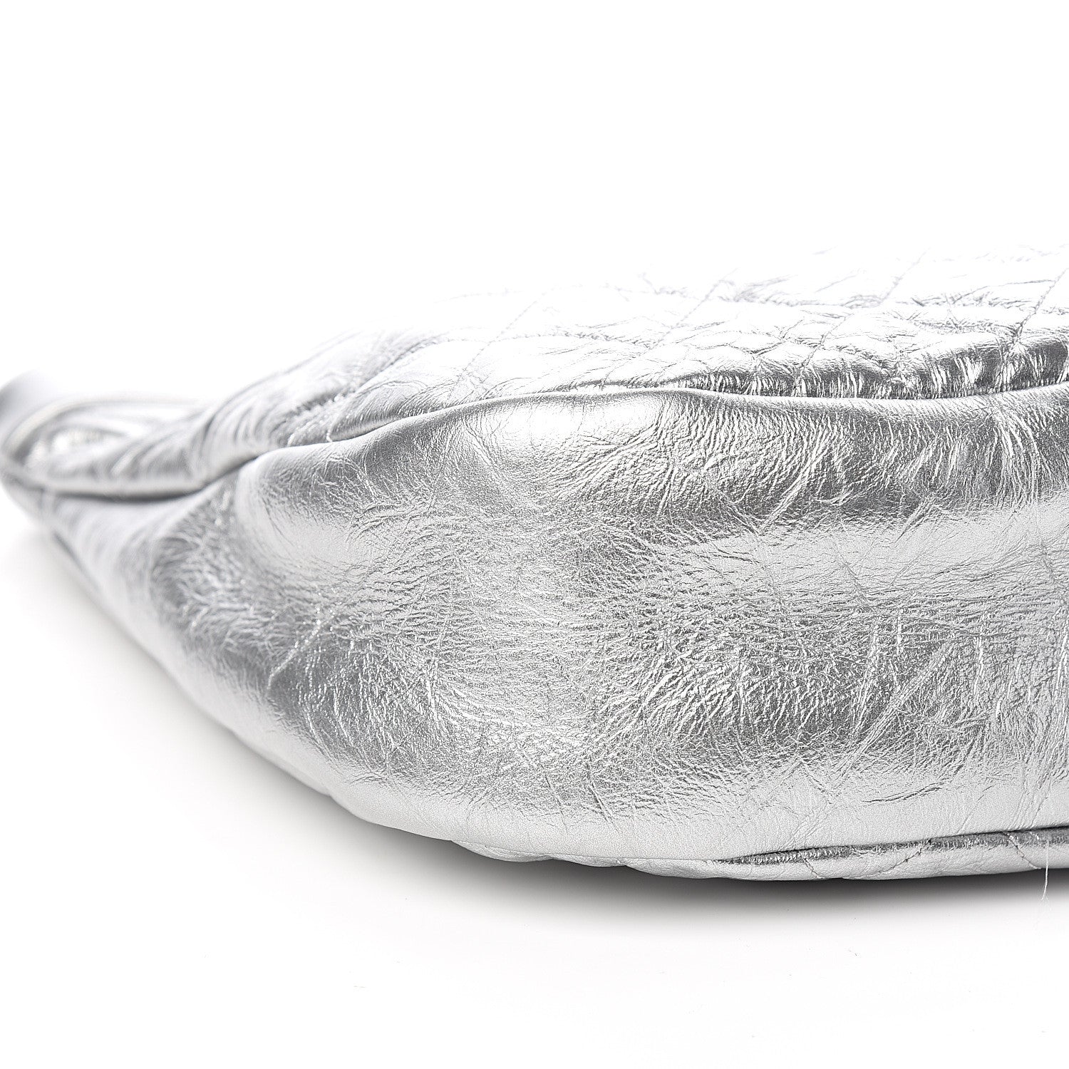 Chanel Metallic Crumpled Calfskin Small 31 Shopping Bag Silver 7 of 10