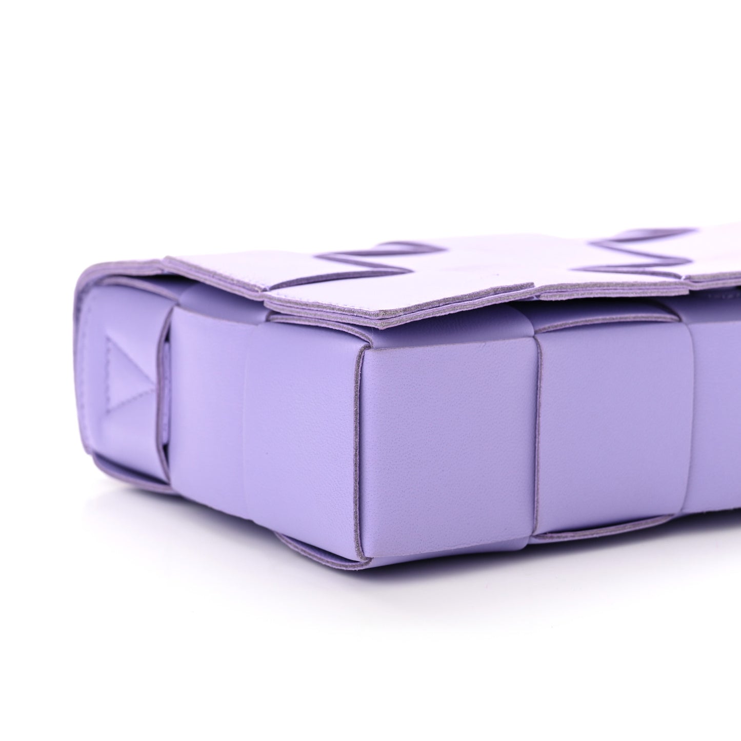 Lambskin Intreccio Cassette Crossbody Bag Wisteria