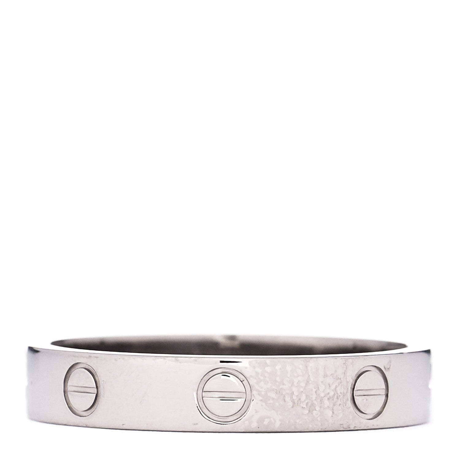 Cartier 18K White Gold 4mm LOVE Wedding Band Ring 61 9.5 2 of 3