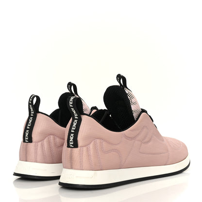 Fendi Nylon FFreedom Sneakers 36.5 White Rosa 4 of 7