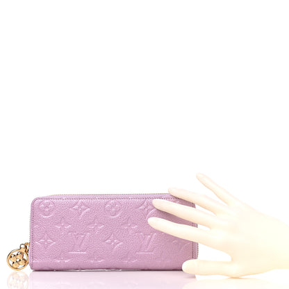 Louis Vuitton Metallic Empreinte Clemence Wallet Pearly Lilac 2 of 10