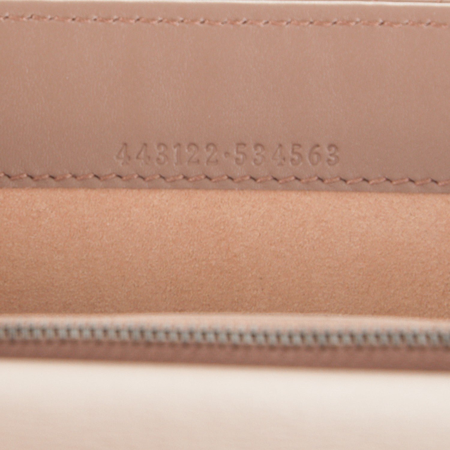 Gucci Calfskin Matelasse Mini Pearly GG Marmont Chain Wallet Porcelain Rose 7 of 7