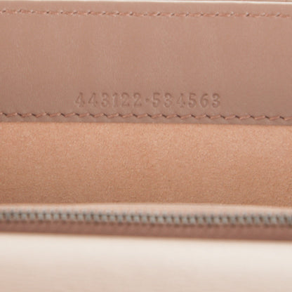 Gucci Calfskin Matelasse Mini Pearly GG Marmont Chain Wallet Porcelain Rose 7 of 7
