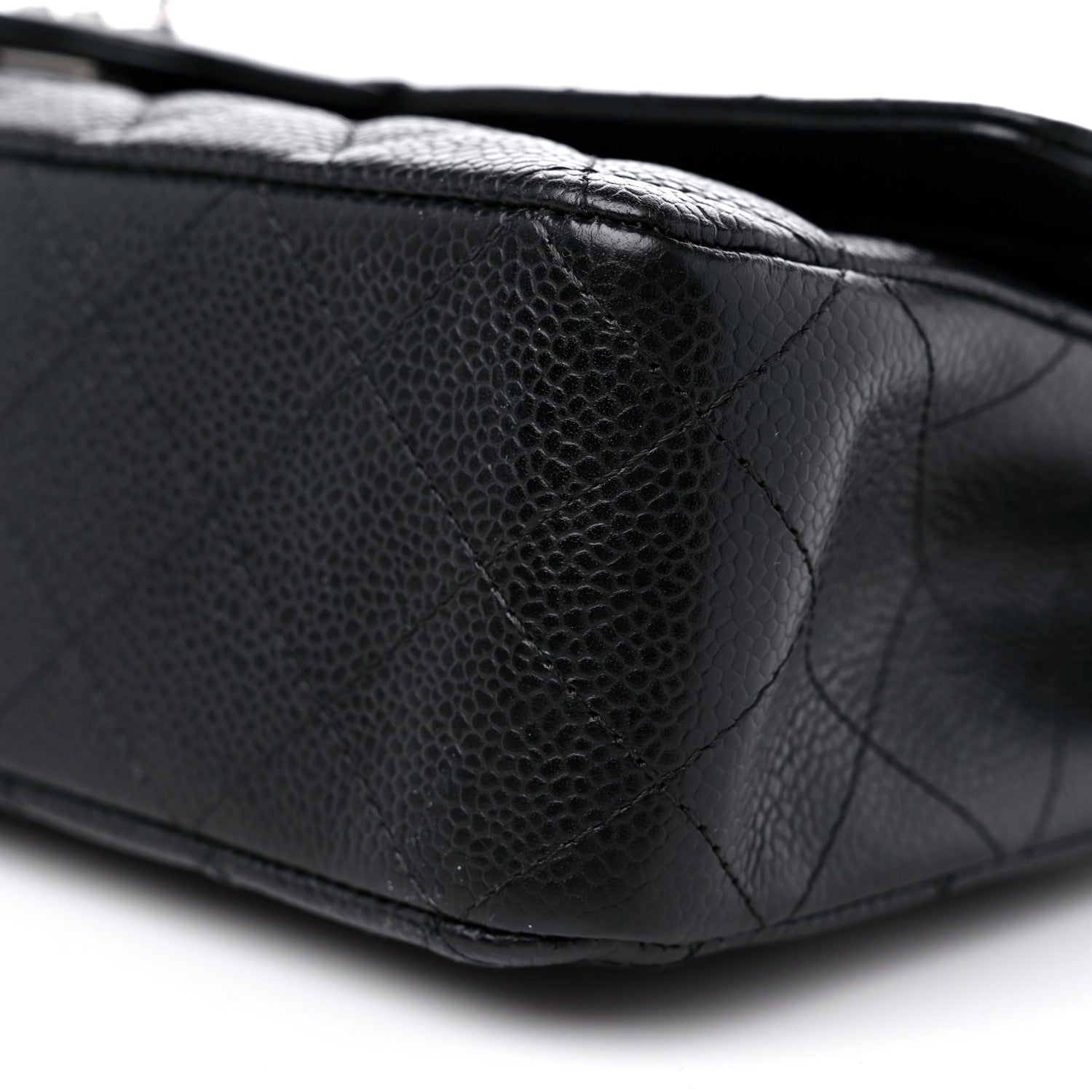 Chanel Caviar Quilted Medium Double Flap Black 9 of 10