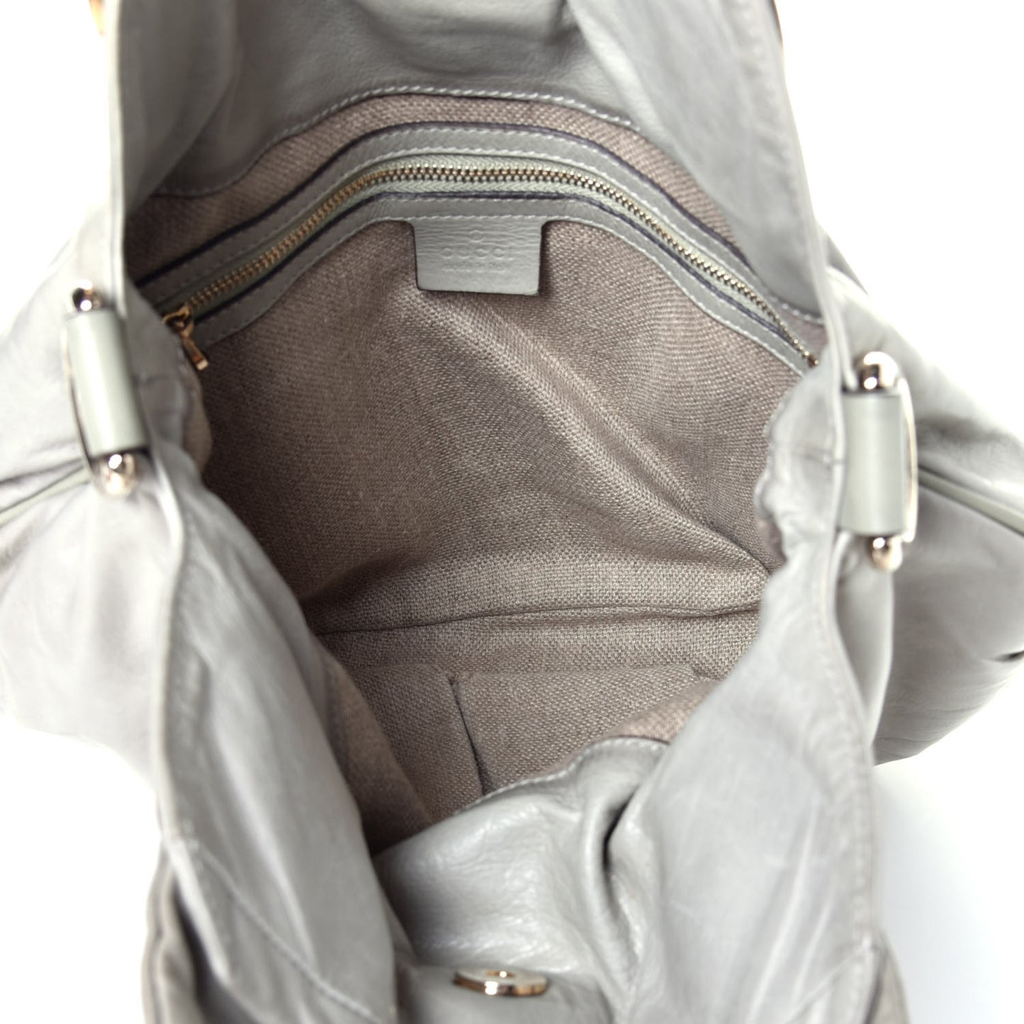 Calfskin Small Hysteria Top Handle Bag Grey