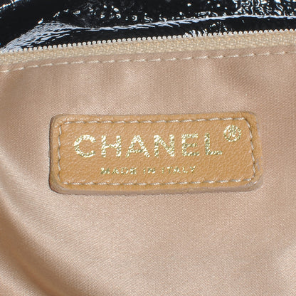Chanel Vinyl Rock and Chain XL Flap Black 6 of 7