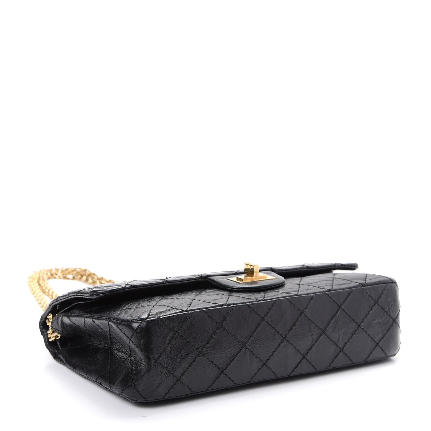 Aged Calfskin 50th Anniversary 2.55 Reissue 225 Flap Black