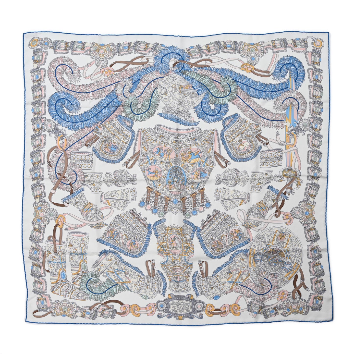 Silk Sous L Egide De Mars Wash Sacrf 90 Blanc Cassé Bleu Rose