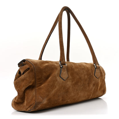 Prada Scamosciato Suede Shoulder Bag 3 of 10