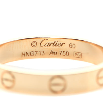 Cartier 18K Yellow Gold 3.5mm LOVE Wedding Band Ring 60 9 4 of 6