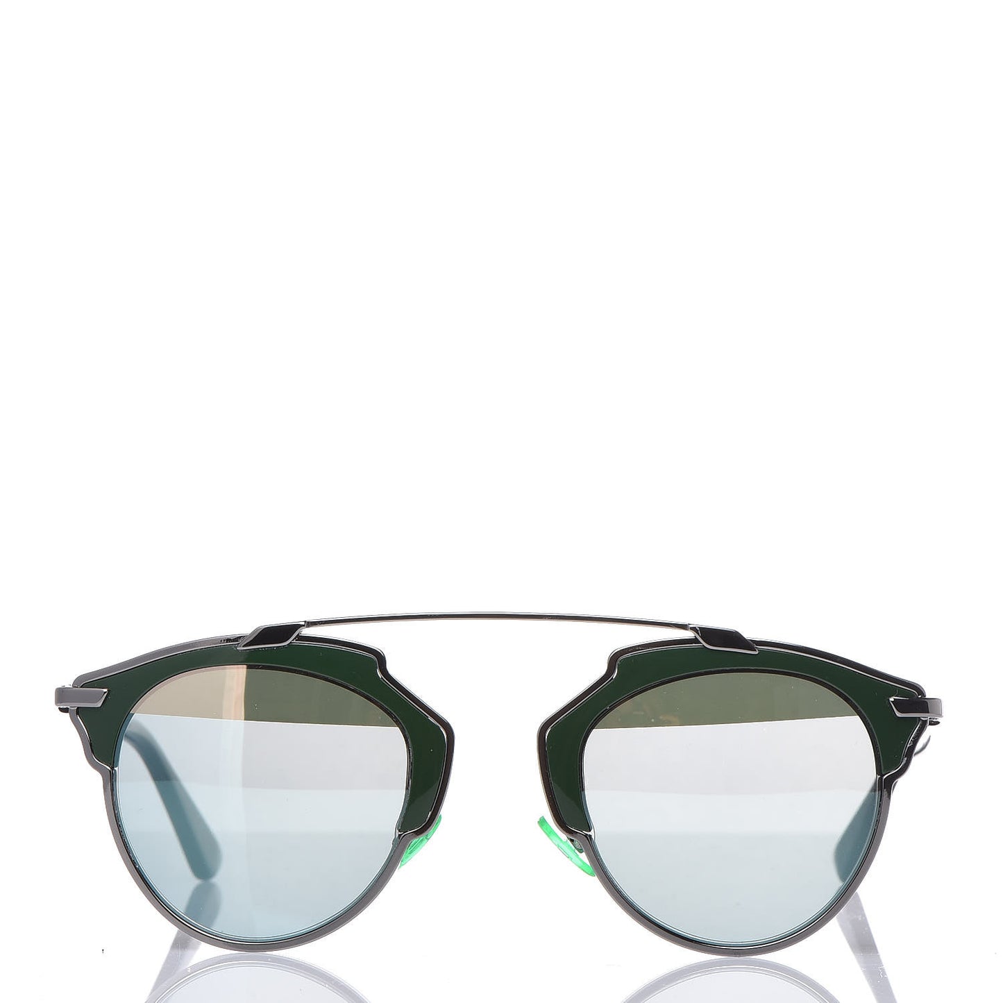 Mirrored So Real Sunglasses Dark Green
