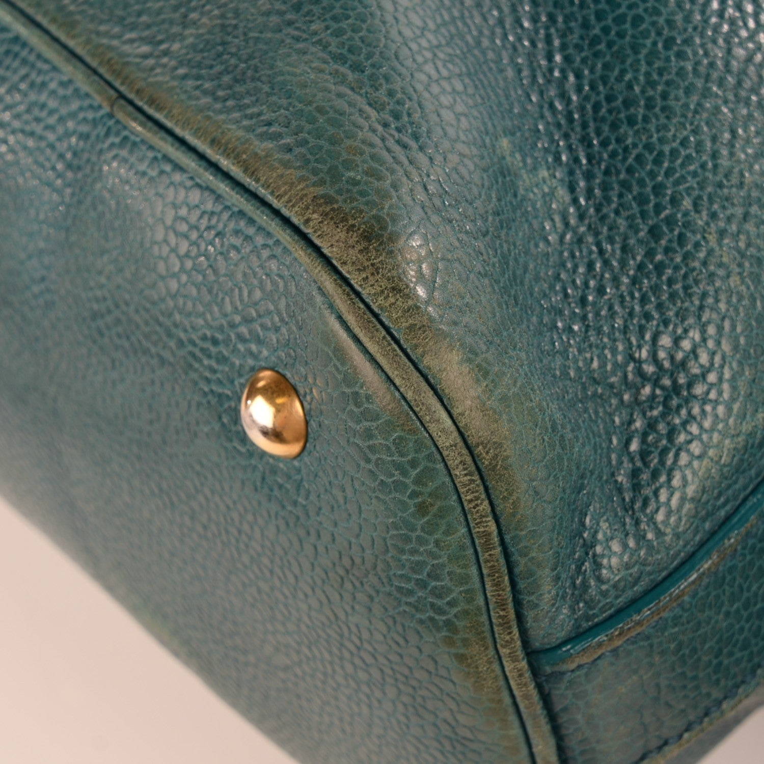 Saint Laurent Calfskin Oversized Muse Cerulean 2 of 10