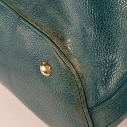 Saint Laurent Calfskin Oversized Muse Cerulean 2 of 10