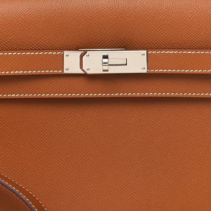 Hermes Epsom Kelly Depeches 25 Pouch Gold 7 of 10