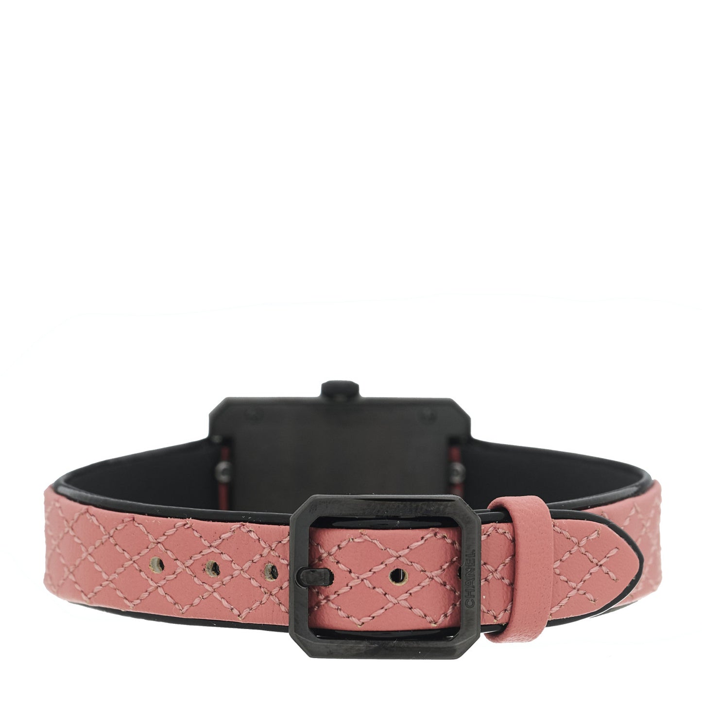 Stainless Steel Calfskin 21mm Boy-Friend Blush Quartz Watch Pink