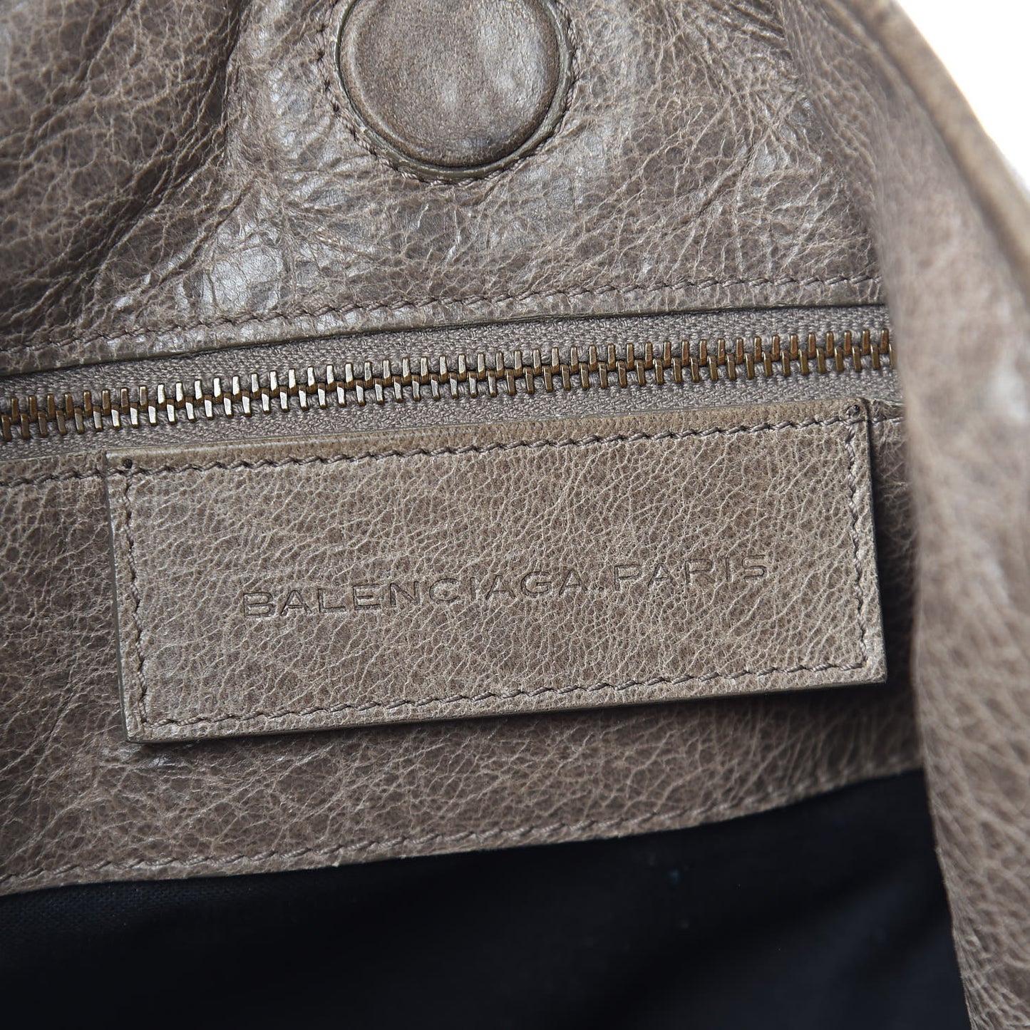 Agneau Classic Hardware S Sunday Tote Gris Poivre